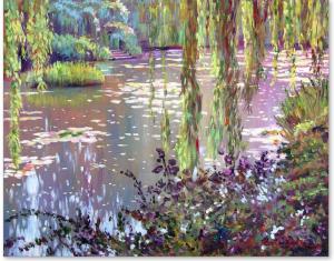 Thank you to Art Collector in Los Altos CA  for buying this print of Homage to Monet on canvas